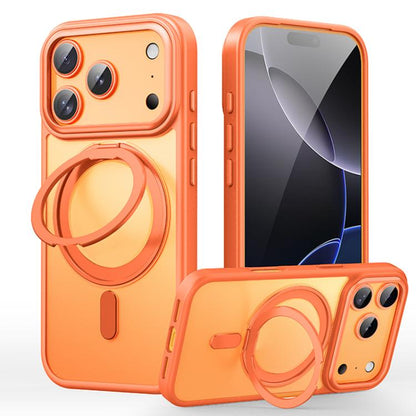 Frosted 360 Degree MagSafe Magnetic Holder Phone Case