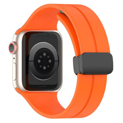 xDfind Solid Color Magnetic Buckle Silicone Watch Band, For Apple Watch 46mm / 49mm / 45mm / 44mm, For Apple Watch 42mm / 41mm / 40mm / 38mm
