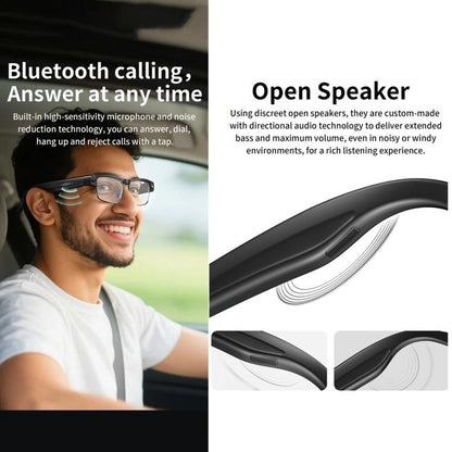L802 Smart Glasses with 8MP HD Camera Video Recording WiFi Transmission Al Smart Voice Assistant Smart Wearable Headset