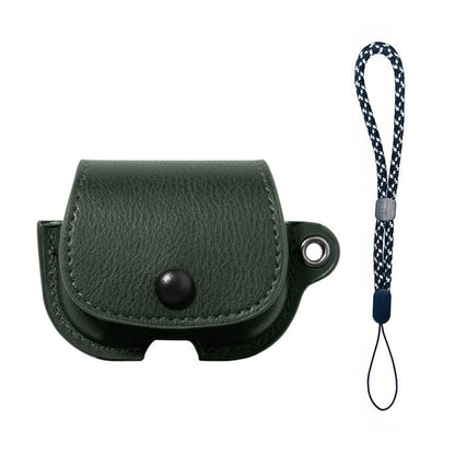 Backpack Style PU Leather Earphone Protective Case with Lanyard