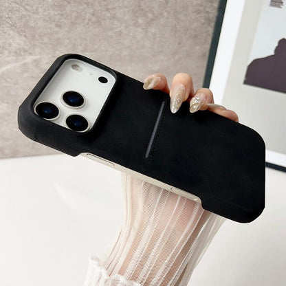 Skin Feel Sheepskin Card Slot Phone Case