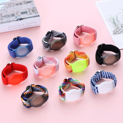 xDfind Adjustable Nylon Braided Watch Band Style Anti-lost Tracker Protective Cover, For AirTag