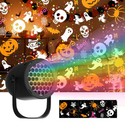 Halloween Projection Lamp Film Pattern Holiday Atmosphere Light