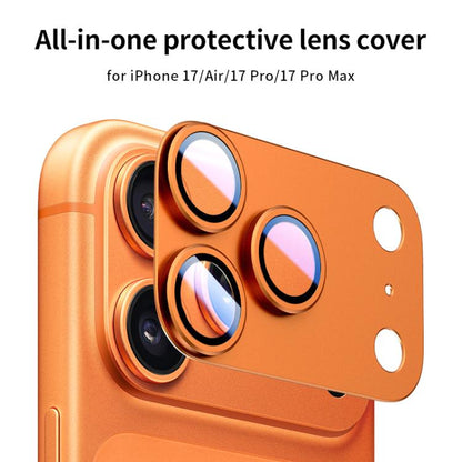 XDcase Armor Full-Coverage Frosted Metal Lens Ring Film, For iPhone 17 Pro Max, For iPhone 17 Pro