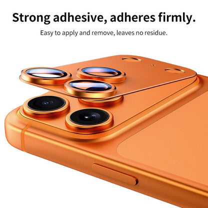XDcase Armor Full-Coverage Frosted Metal Lens Ring Film, For iPhone 17 Pro Max, For iPhone 17 Pro
