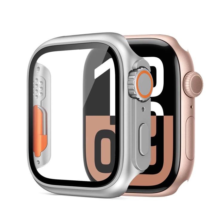 xDfind Change to Ultra 49mm Tempered Glass Film Integrated PC Watch Cover, For Apple Watch Series 6 / 5 / 4 / SE 44mm, For Apple Watch Series 6 / 5 / 4 / SE 40mm, For Apple Watch Series 9 / 8 / 7 45mm, For Apple Watch Series 9 / 8 / 7 41mm