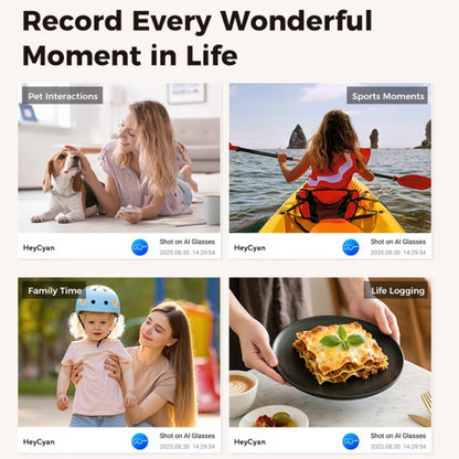 M02 8MP Camera AI Smart Glasses with Photochromic Lenses