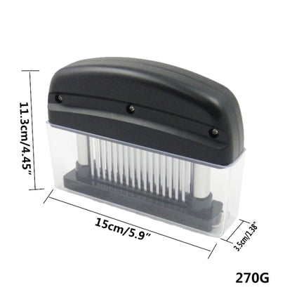 48-Pin Ultra Shrill Needle Stainless Steel Blades Meat Tenderizer for Chicken, Steak, Beef, Pork, Fish, 15x11.3x3.5cm