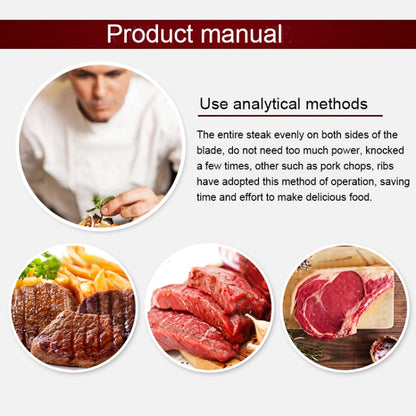 48-Pin Ultra Shrill Needle Stainless Steel Blades Meat Tenderizer for Chicken, Steak, Beef, Pork, Fish, 15x11.3x3.5cm