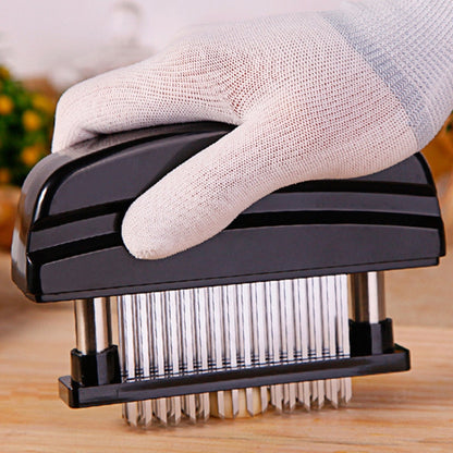 48-Pin Ultra Shrill Needle Stainless Steel Blades Meat Tenderizer for Chicken, Steak, Beef, Pork, Fish, 15x11.3x3.5cm