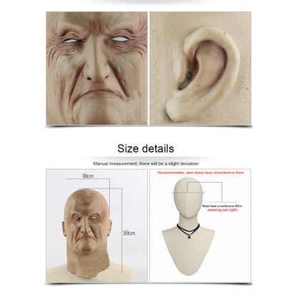 Halloween Festival Party Latex Underworld Boss Frightened Mask Headgear