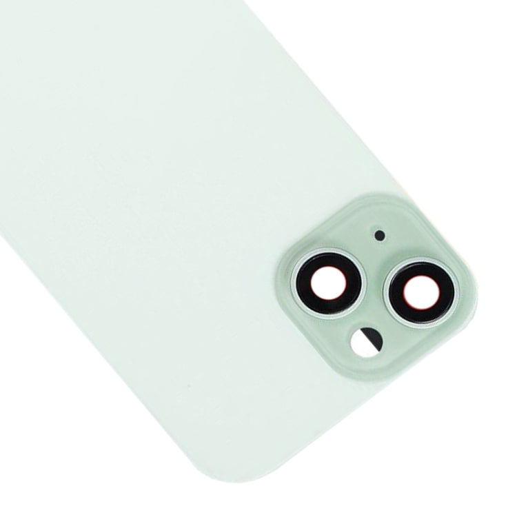For iPhone 15 Plus Glass Battery Back Cover with Flash Bracket + Wireless Charging Module