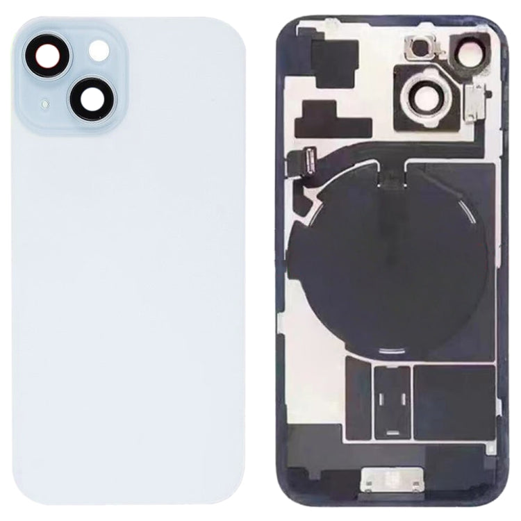 For iPhone 15 Glass Battery Back Cover with Flash Bracket + Wireless Charging Module, For iPhone 15