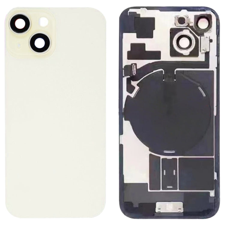 For iPhone 15 Glass Battery Back Cover with Flash Bracket + Wireless Charging Module, For iPhone 15