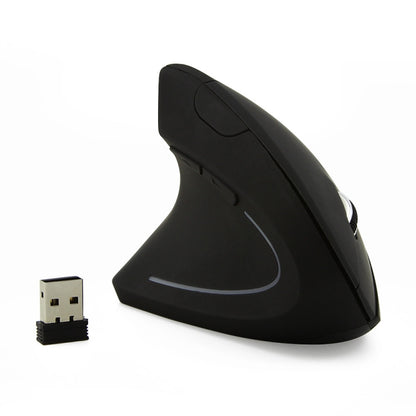 CM0093 Battery Version 2.4GHz Three-button Wireless Optical Mouse Vertical Mouse for Left-hand, Resolution: 1000DPI / 1200DPI / 1600DPI, Battery Version