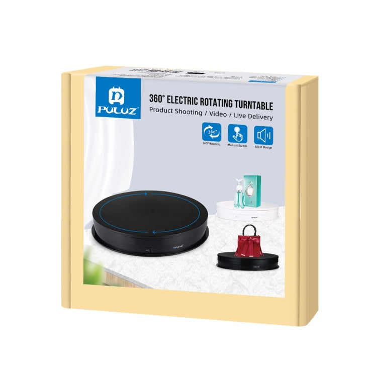 PULUZ 30cm USB Electric Rotating Turntable Display Stand Video Shooting Props Turntable for Photography, Load 10-20kg