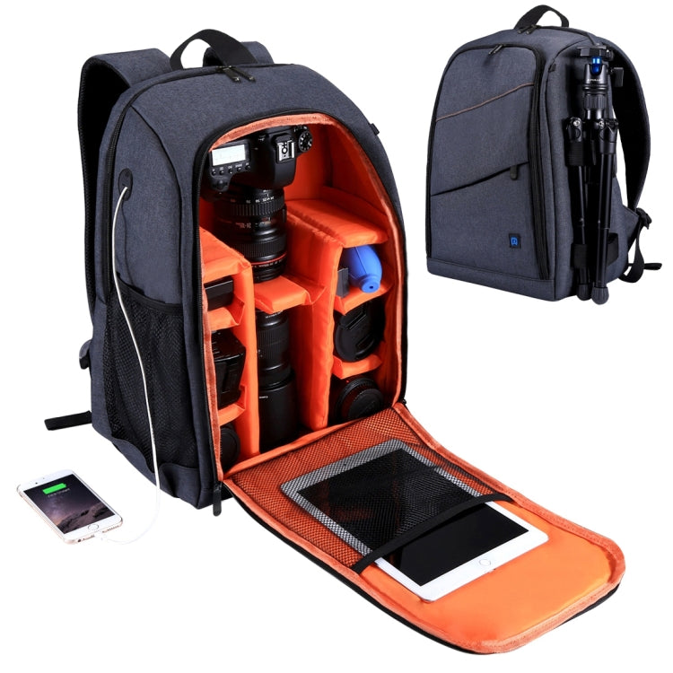 PULUZ Outdoor Portable Waterproof Scratch-proof Dual Shoulders Backpack Handheld PTZ Stabilizer Camera Bag with Rain Cover for Digital Camera, DJI Ronin-SC / Ronin-S
