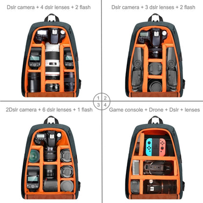 PULUZ Outdoor Portable Waterproof Scratch-proof Dual Shoulders Backpack Handheld PTZ Stabilizer Camera Bag with Rain Cover for Digital Camera, DJI Ronin-SC / Ronin-S