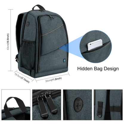 PULUZ Outdoor Portable Waterproof Scratch-proof Dual Shoulders Backpack Handheld PTZ Stabilizer Camera Bag with Rain Cover for Digital Camera, DJI Ronin-SC / Ronin-S, Backpack(Grey), Backpack(Black), Backpack(Grey US)