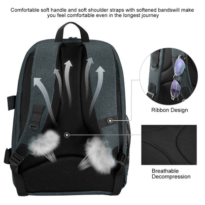 PULUZ Outdoor Portable Waterproof Scratch-proof Dual Shoulders Backpack Handheld PTZ Stabilizer Camera Bag with Rain Cover for Digital Camera, DJI Ronin-SC / Ronin-S, Backpack(Grey), Backpack(Black), Backpack(Grey US)