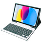 For iPad 11 2025 / 10th Gen 10.9 2022 A10B Lambskin Texture Ultra-thin Bluetooth Keyboard Leather Tablet Case with Pen Slot, A10B