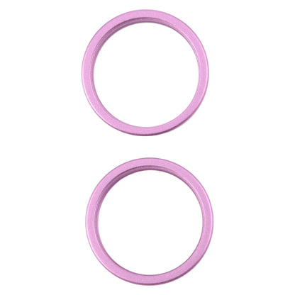 For iPhone 16 2pcs/set Rear Camera Glass Lens Metal Outside Protector Hoop Ring
