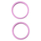 For iPhone 16 2pcs/set Rear Camera Glass Lens Metal Outside Protector Hoop Ring