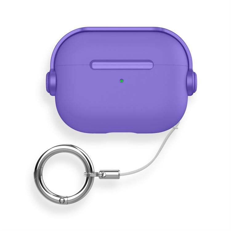 Lock TPU Hybrid PC Earphone Protective Cover with Ring Rope