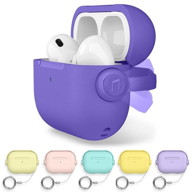 Lock TPU Hybrid PC Earphone Protective Cover with Ring Rope, For AirPods Pro 3