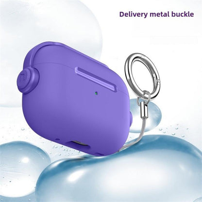 Lock TPU Hybrid PC Earphone Protective Cover with Ring Rope