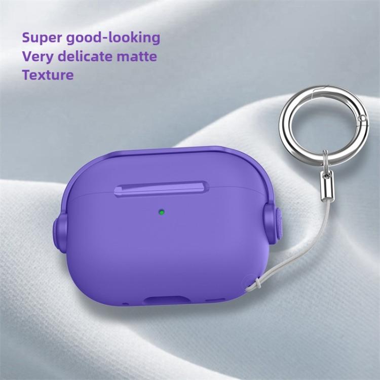 Lock TPU Hybrid PC Earphone Protective Cover with Ring Rope, For AirPods Pro 3