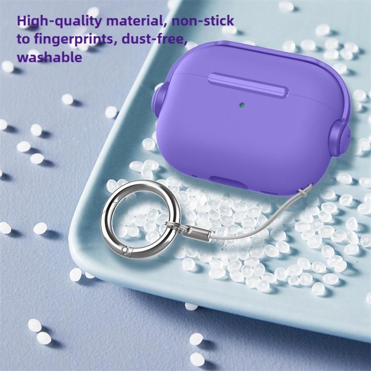 Lock TPU Hybrid PC Earphone Protective Cover with Ring Rope, For AirPods Pro 3