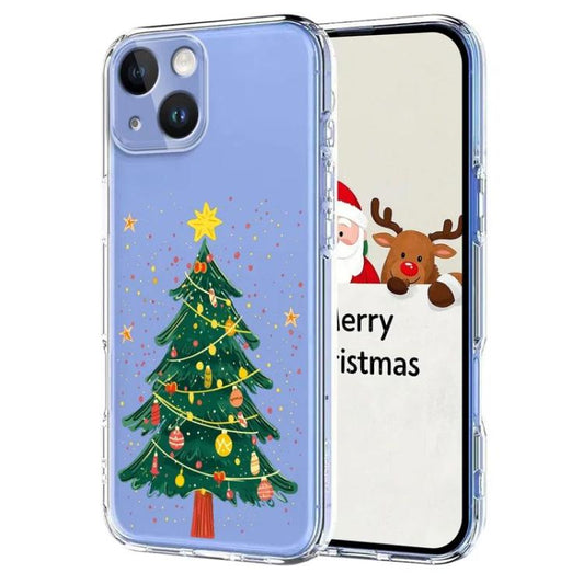 Christmas-themed Printed TPU Phone Case, For iPhone 15