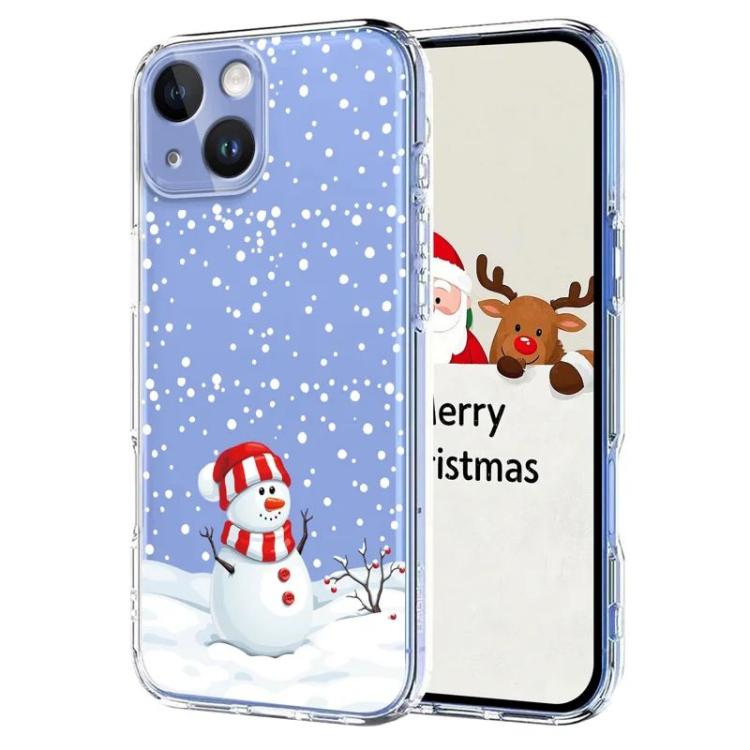 Christmas-themed Printed TPU Phone Case, For iPhone 15