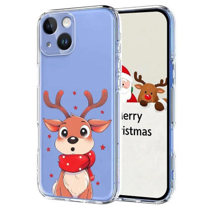 Christmas-themed Printed TPU Phone Case, For iPhone 15