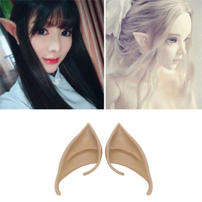 1pair  Halloween Elf Latex Ears Cosplay Props, 10cm, 12cm
