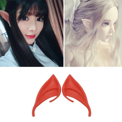 1pair  Halloween Elf Latex Ears Cosplay Props, 10cm, 12cm