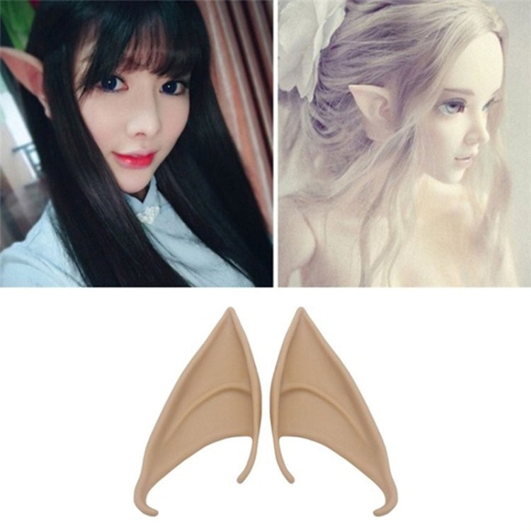 1pair  Halloween Elf Latex Ears Cosplay Props, 10cm, 12cm
