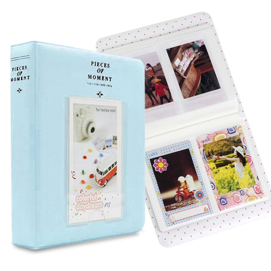 64 Pockets Name Card Pieces for Fujifilm Instax Mini 8 /7s /70 /25 /50s /90, 64 Pockets Sky Blue, 64 Pockets Beige, 64 Pockets Blue, 64 Pockets Green, 64 Pockets Orange, 64 Pockets Pink