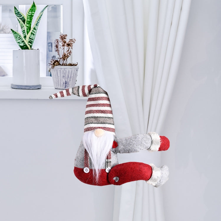 Christmas Decorations Striped Hat Forest Old Man Side Hug Curtain Door Curtain Buckle