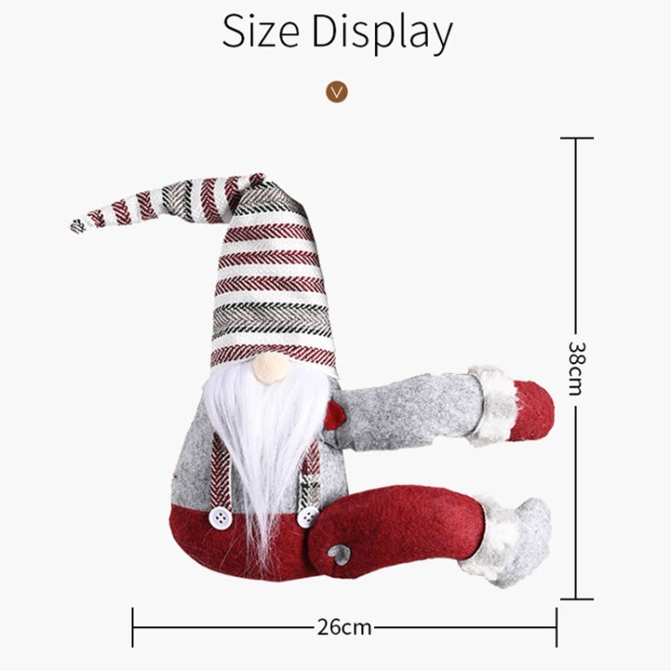 Christmas Decorations Striped Hat Forest Old Man Side Hug Curtain Door Curtain Buckle