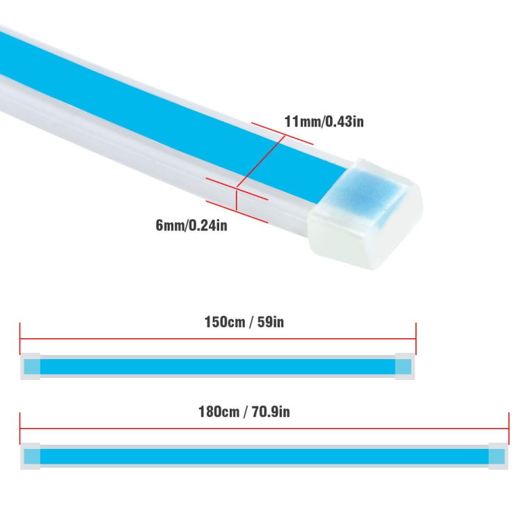 Car LED Streamer Decorative Hood Atmosphere Lights, Style:, Monochrome White Light, Monochrome Yellow Light, Monochrome Ice Blue Light, Monochrome Blue Light, Monochrome Red Light, Monochrome Pink Purple Light, Monochrome Green Light                   ...