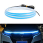 Car LED Streamer Decorative Hood Atmosphere Lights, Style:, Monochrome White Light, Monochrome Yellow Light, Monochrome Ice Blue Light, Monochrome Blue Light, Monochrome Red Light, Monochrome Pink Purple Light, Monochrome Green Light, APP Colorful Ligh...