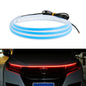Car LED Streamer Decorative Hood Atmosphere Lights, Style:, Monochrome White Light, Monochrome Yellow Light, Monochrome Ice Blue Light, Monochrome Blue Light, Monochrome Red Light, Monochrome Pink Purple Light, Monochrome Green Light, APP Colorful Ligh...