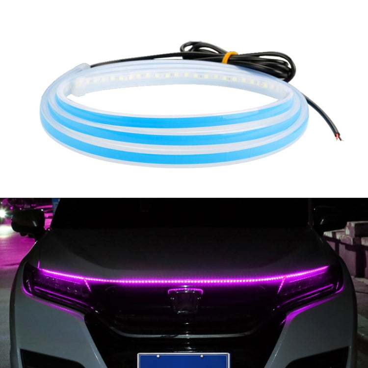 Car LED Streamer Decorative Hood Atmosphere Lights, Style:, Monochrome White Light, Monochrome Yellow Light, Monochrome Ice Blue Light, Monochrome Blue Light, Monochrome Red Light, Monochrome Pink Purple Light, Monochrome Green Light                   ...