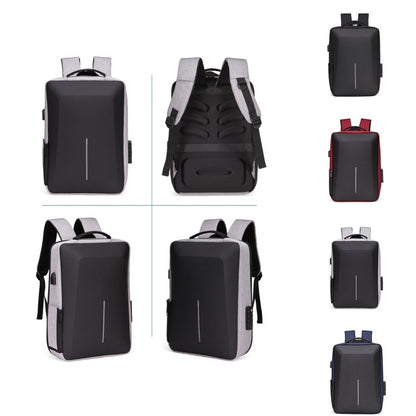 Men Business Shoulder USB External Interface Computer Bag, Color: 8001 Black, 8001 Black, 8001 Gray, 8001 Blue, 8001 Red, 8003 Black, 8003 Gray, 8001-J Black, 8001-J Gray, 8001-J Blue, 8001-J Red