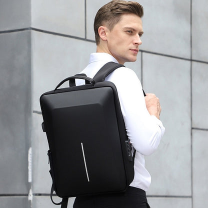 Men Business Shoulder USB External Interface Computer Bag, Color: 8001 Black, 8001 Black, 8001 Gray, 8001 Blue, 8001 Red, 8003 Black, 8003 Gray, 8001-J Black, 8001-J Gray, 8001-J Blue, 8001-J Red