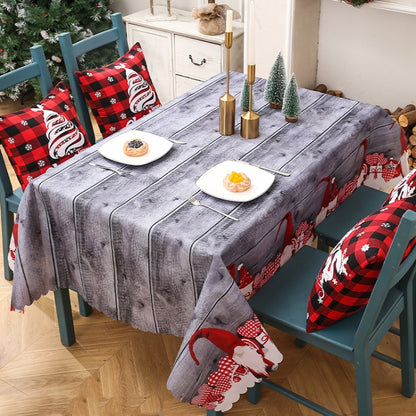 Christmas Printed Tablecloths Table Runners Christmas Tabletop Decorations 150 X 180cm