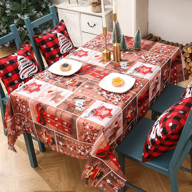 Christmas Printed Tablecloths Table Runners Christmas Tabletop Decorations 150 X 180cm