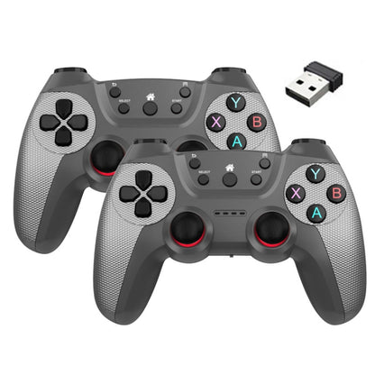 KM-029   2.4G One for Two Doubles Wireless Controller Support PC / Linux / Android / TVbox, KM-029 (Battle Gray), KM-029 (Elegant Silver), KM-029 (Mint Green), KM-029 (Cangling Green), KM-029 (Vitality Orange), KM-029 (Rose Pink), KM-029 (Lemon Yellow)...